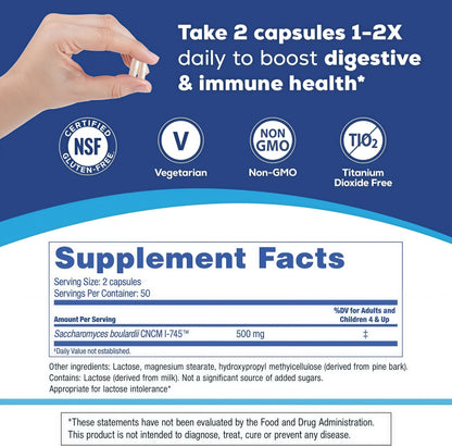 Florastor® Dual Action Probiotic Supplement